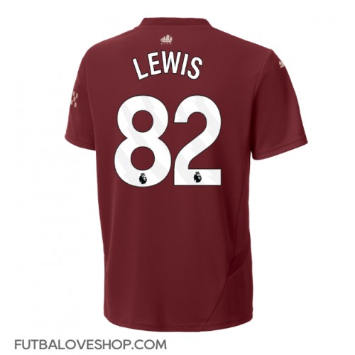 Dres Manchester City Rico Lewis #82 Tretina 2024-25 Krátky Rukáv